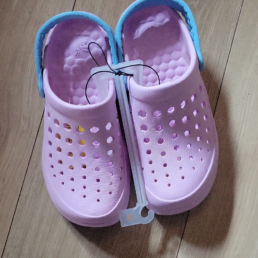 Kids Pink and Blue Clogs